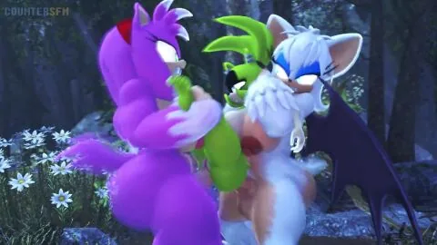 Amy Rose and Amy Rose The Werehog (Sega) — 2Futas, Adalinebemine and Bat
