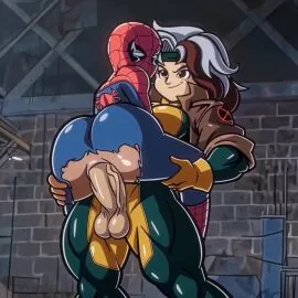 Anna Marie and Peter Parker (Marvel) — Ai Assisted, Ai Generated and Anal