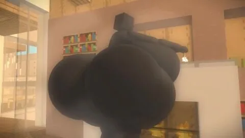 Enderman and Enderwoman (Minecraft) — 1Futa, 1Girls and Ass