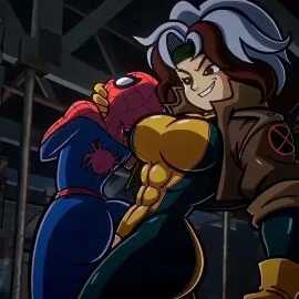 Anna Marie and Peter Parker (Marvel) — Ai Assisted, Ai Generated and Anal