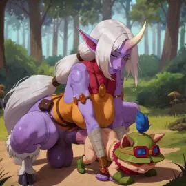 Soraka and Teemo (League Of Legends) — Ai Art, Ai Assisted and Ai Generated