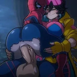 Jubilation Lee und Jubilee (Marvel) — KI-unterstützt, KI-generiert und Anal