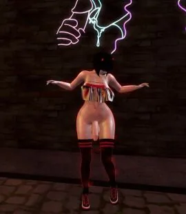 Second Life Futanari Scene: Aura, Bangs and Bangs Hair
