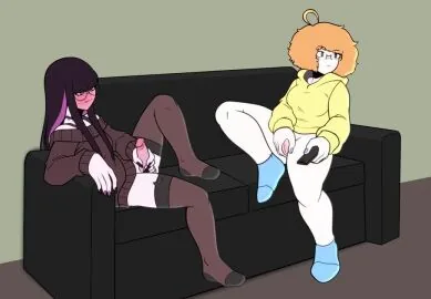 1Futa, 1Girls and Artist Self-Insert Futanari Scene