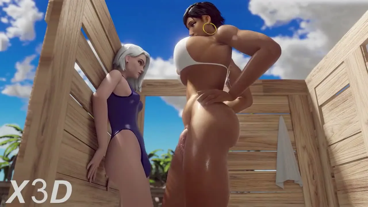 Futa Pharah X futa Ashe Animation