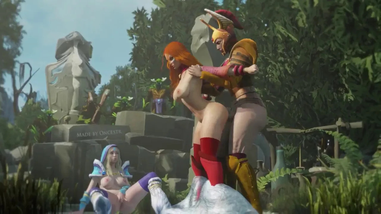 Crystal Maiden watching Lina and Futa LC
