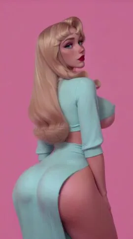 Disney Futanari Scene: 1Girl, Ai Generated and Aqua Eyes