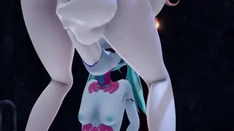 Cyberpunk 2077 Futanari Scene: 1Futa, 1Girls and Augusta (Wuthering Waves)