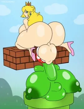 Piranha Plant and Princess Peach (Mario (Series)) — 2026, 2Girls and Ass