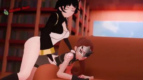 Ilia Amitola and Kali Belladonna (Rwby) — 720P, Futanari and Infected Heart