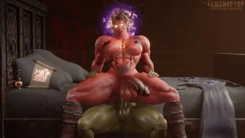 Character Request — 2Futas, Abs and Bed
