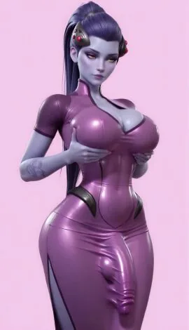 Overwatch Futanari Scene: 1Girl, Ai Generated and Arm Tattoo