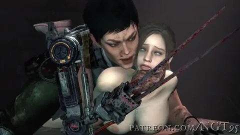 Claire Redfield and Rebecca Chambers (Dead By Daylight) — 1Futa, 2Girls and Adriana Imai