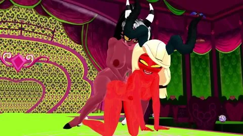 Helluva Boss Futanari Scene: Big Ass, Big Breasts and Big Penis