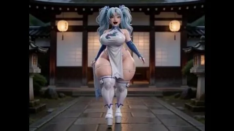 Ai Generated, Alcohol and Big Ass Futanari Scene