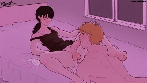 Denji (Chainsaw Man) — 1Boy, 1Futa and 1Girls with Inxauma