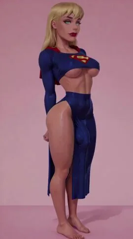 Supergirl (Dc Comics) — 1Girl, Ai Generated and Arms Behind Back
