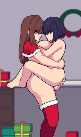 Aozaki Aoko and Kuonji Alice (Christmas) — 2Futas, Aerolae and Anal Sex