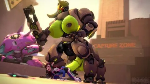 D.Va and Meka (Blizzard Entertainment) — 10 Seconds, 1Futa and 1Girls