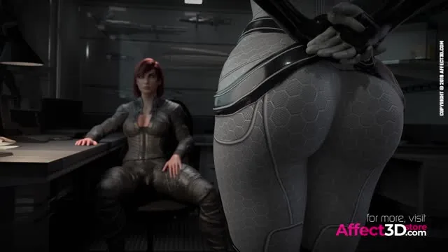 Officer on Dick - 3D Futanari Threesome Animation by Rikolo