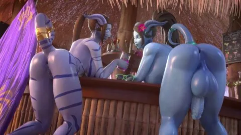 Draenei (World Of Warcraft) — 10 Seconds, 1Futa and 1Girls
