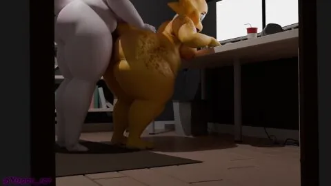 Alphys and Toriel — Big Ass, Chubby and From Behind