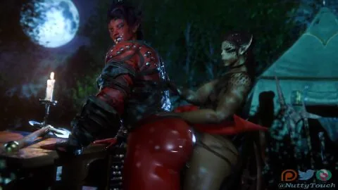 Dungeons And Dragons Futanari Scene: 1Futa1Girl, 1Girl1Futa and 3D Artwork