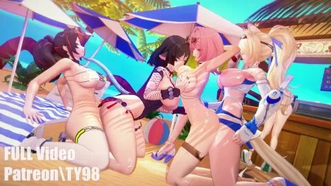 Zenless Zone Zero Futanari Scene: 2026, 2Futas and 3Girls