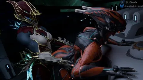 Valkyr (Warframe) — Black Body, Cum and Futa On Female