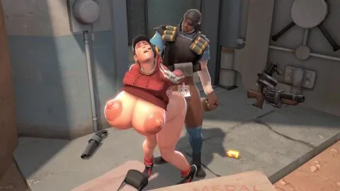 Femscout (Team Fortress 2) — 1Futa, 1Girls and Ahe Gao