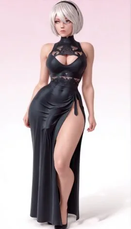Yorha 2B (Nier: Automata) — 1Girl, 2B (Nier:Automata) and Ai Generated