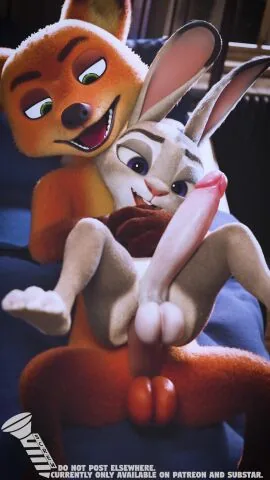 Judy Hopps and Nick Wilde (Zootopia) — Futanari, Male/Futa and Sex