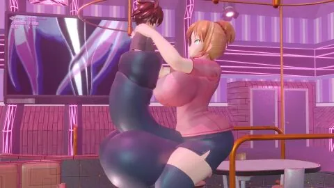 1Boy, 1Futa and Balls Futanari Scene
