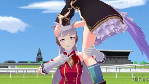 Umamusume Futanari Scene: Clothed, Clothing and Cock