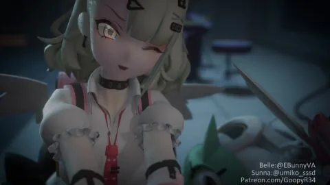 Zenless Zone Zero Futanari Scene: Aria (Zenless Zone Zero), Belle (Zenless Zone Zero) and Clothed Sex