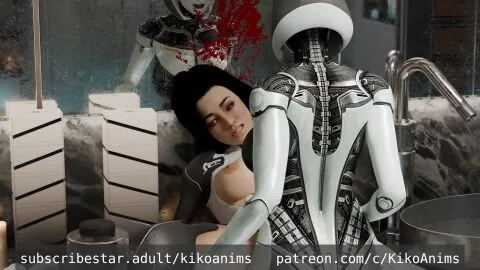 Edi and Miranda Lawson (Bioware) — 1Futa, 1Girl and Black Hair