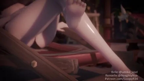 Zenless Zone Zero Futanari Scene: 1Futa, 1Girls and 2Futas