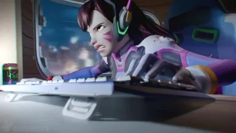 Brigitte and D.Va (Overwatch) — 1Futa, 1Girls and Ass