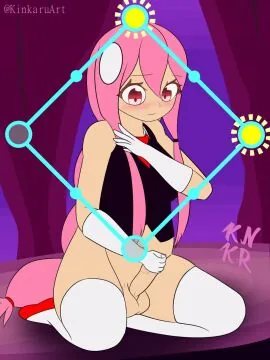 Rhythm Heaven Futanari Scene: 1Futa, Balls and Blush