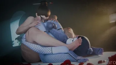 Mei and Widowmaker (Overwatch) — 1Futa, 1Girls and Anilingus