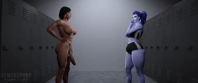 Pharah and Widowmaker (Overwatch) — 3Futas, Abs and Anal