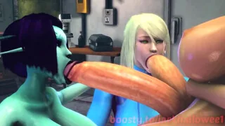 Futunari with two dicks