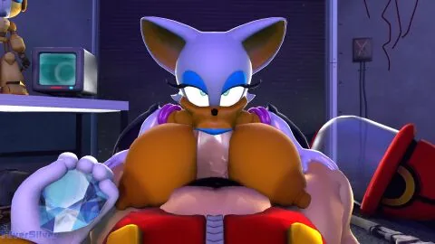 Rouge The Bat (Sonic (Series)) — 1Futa, 1Girl and Big Breasts