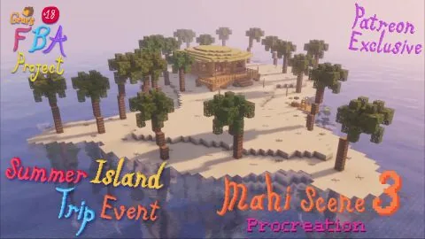 Minecraft Futanari Scene: 2Girls, Ambush and Beach