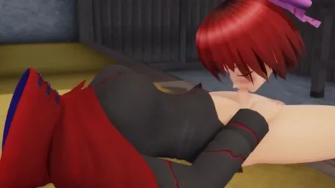 Touhou Futanari Scene: 1Futa, 1Girl and 1Girls