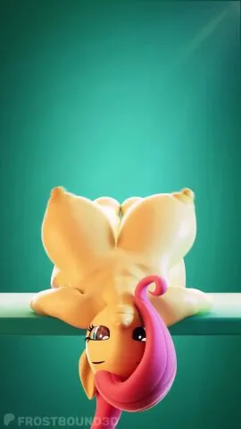 Applejack and Fluttershy (My Little Pony) — 6Futas, Cum and Cum On Breasts