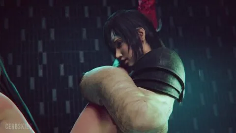 Tifa Lockhart and Yuffie Kisaragi (Final Fantasy) — 1Futa, 1Girl and 1Girls