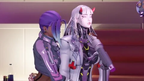 Sombra (Overwatch) — Futanari, Hypnosis and Implied Sex