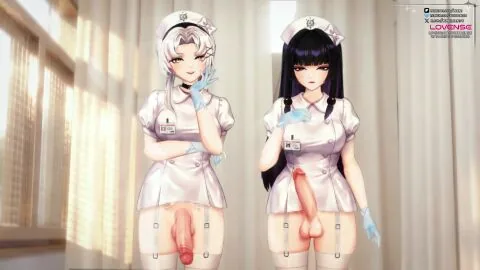 1Girls, 2Girls and Aroused Futanari Scene