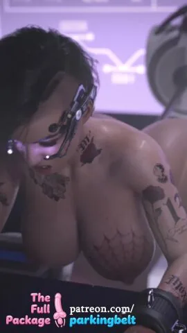 Cyberpunk 2077 Futanari Scene: Anal, Bouncing Ass and Bouncing Breasts